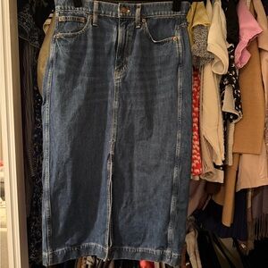 J. Crew Indigo Denim Skirt
